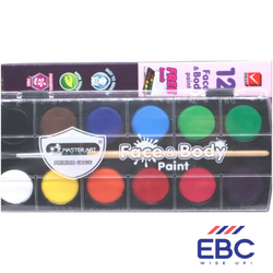 MASTER ART  Face & Body Paint  Set of 12 Shades